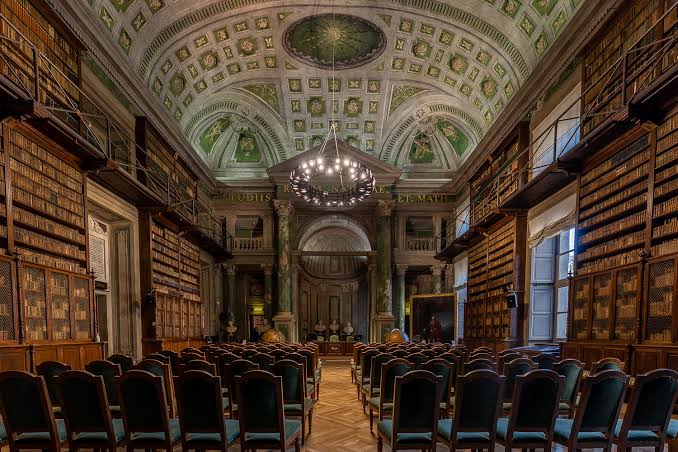 Accademia di Medicina di Torino — the grand reading hall