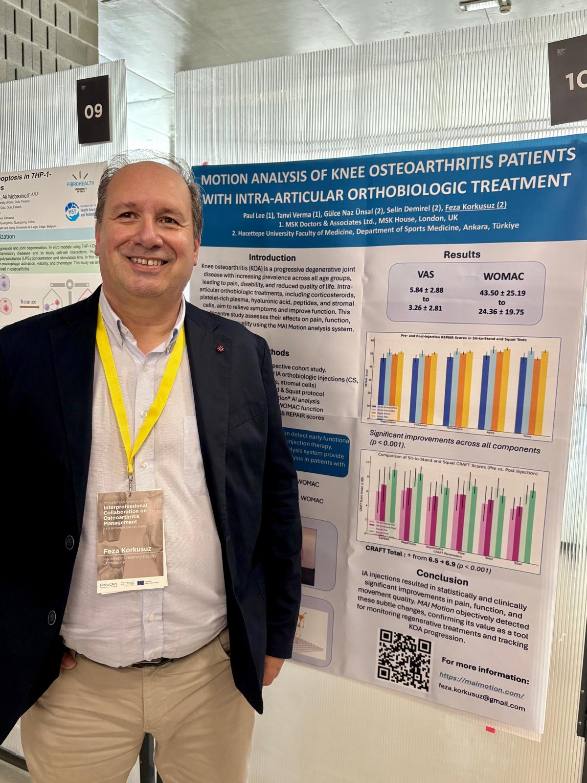 Motion analysis of knee osteoarthritis with intra-articular orthobiologic treatment — poster session